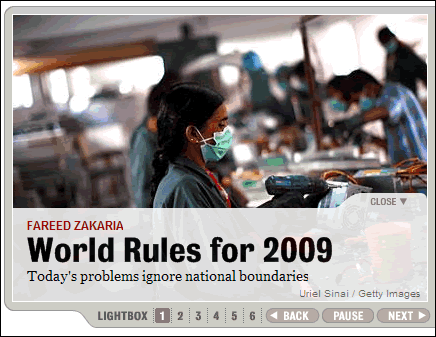 Rotating headlines on Newsweek.com